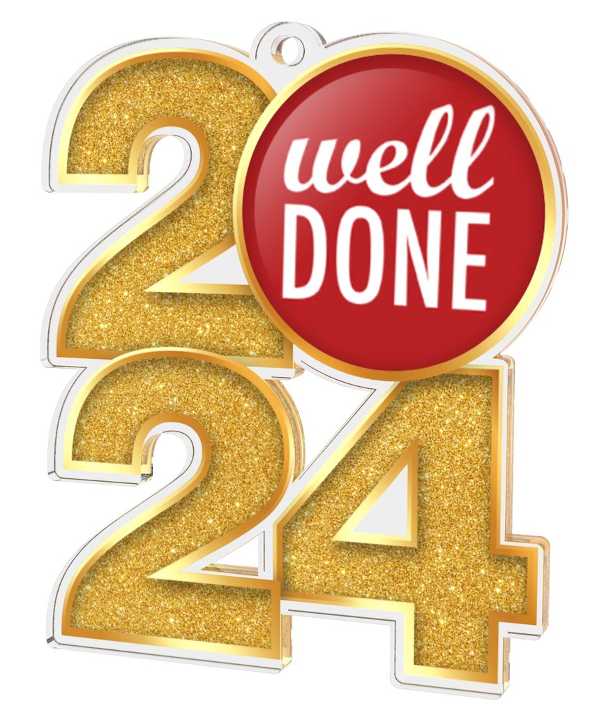 Well Done 2024 Medal Trophy Monster