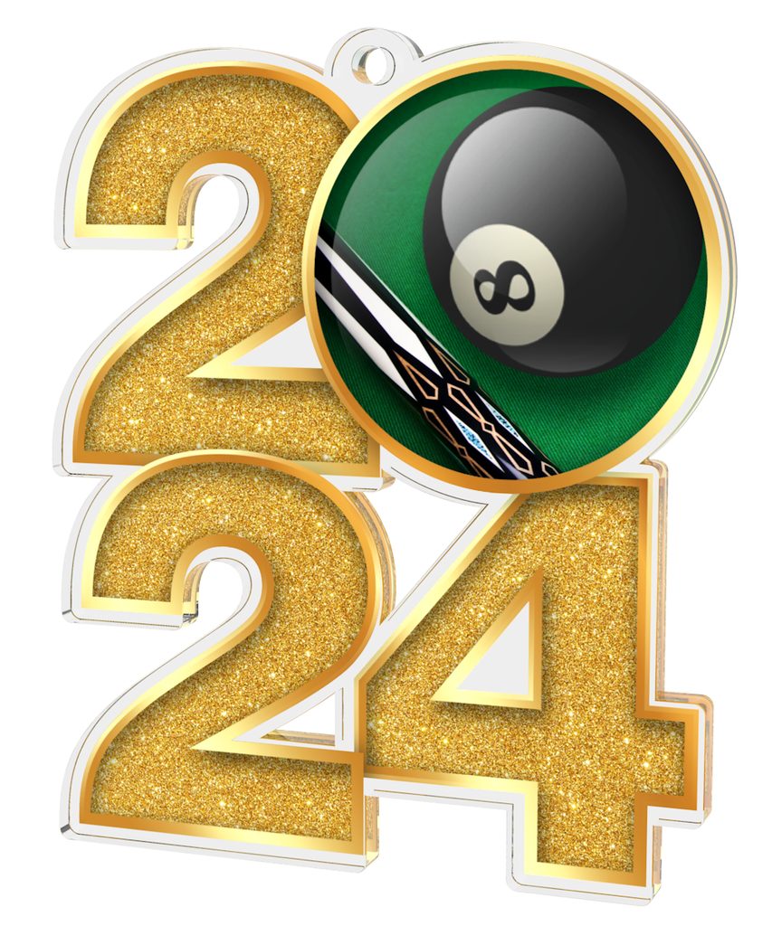 Pool 2025 Acrylic Medal Trophy Monster