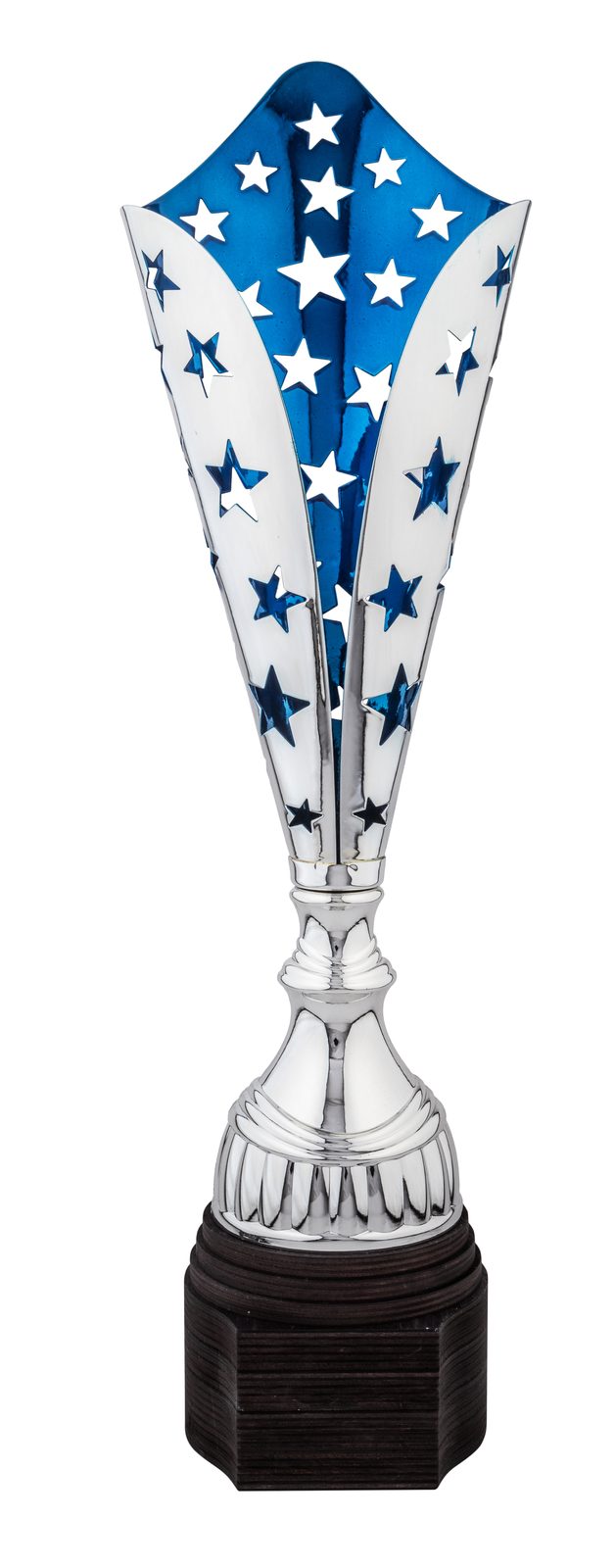 Vector Silver & Blue Star Trophy | Trophy Monster