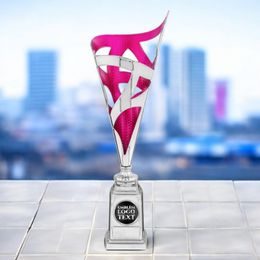 Talbot Silver and Pink Logo Insert Laser Cup