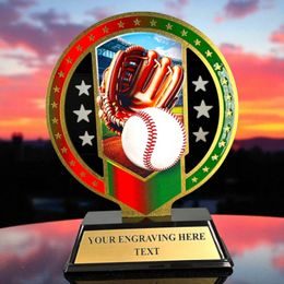 Sentinel Stainless Steel Baseball Trophy