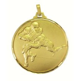 Diamond Edged American Football Gold Medal