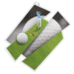 Golf Supersize Artistic Golfer Medal