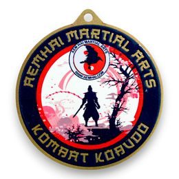 Custom Laser Cut Stainless Steel Classic Circle Medal