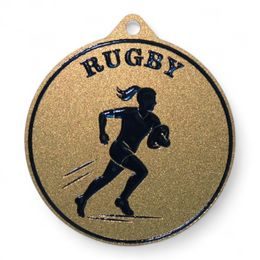 Quantum Women's Rugby Stainless Steel Medal
