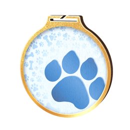 Habitat Dog Paw Gold Eco Friendly Wooden Medal