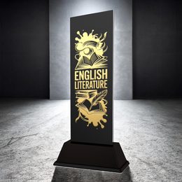 Shadowline School English Literature Trophy – Stainless Steel Award