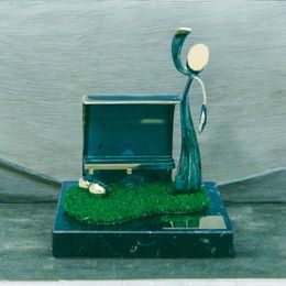 Getafe Football Managers Bench Handmade Metal Trophy