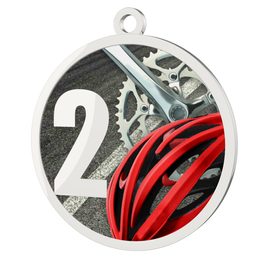Cycling 2nd Place Printed Silver Medal