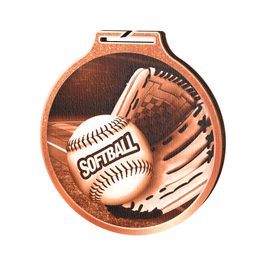 Habitat Classic Softball Bronze Eco Friendly Wooden Medal