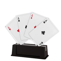 Turin Four Aces Card Trophy