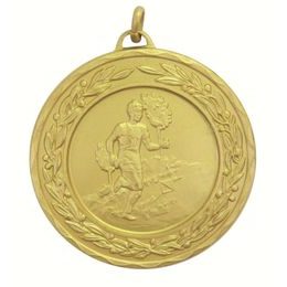 Mens Athletics Gold Running Laurel Medal