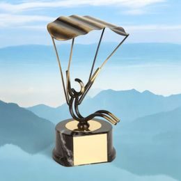 Castille Skydiving Handmade Metal Trophy