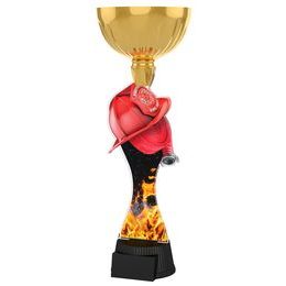 Vancouver Firefighter Helmet and Hose Gold Cup Trophy