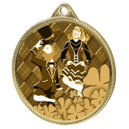 Irish Dance Classic Texture 3D Print Gold Medal