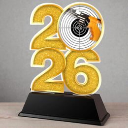 Pistol Shooting Year Trophy – Sports Award with Year Selection