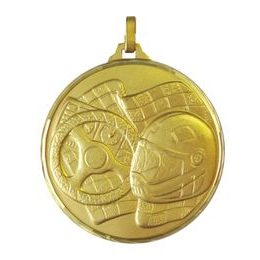 Diamond Edged Motor Racing Gold Medal