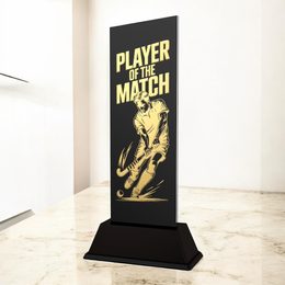 Shadowline Male Hockey Player of the Match Trophy – Stainless Steel Award