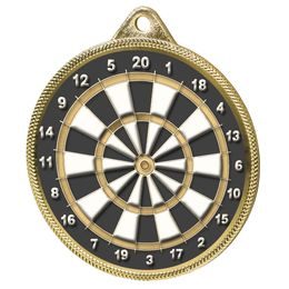 Darts Classic Texture 3D Print Gold Medal