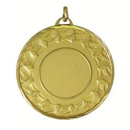 Ocean Logo Insert Gold Brass Diamond Edged Medal