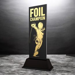 Shadowline Fencing Foil Trophy – Stainless Steel Award