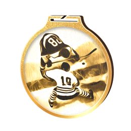 Habitat Classic Ice Hockey Gold Eco Friendly Wooden Medal