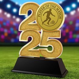 Player of the Match Football 2025 Trophy