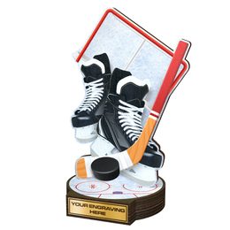 Grove Ice Hockey Real Wood Trophy