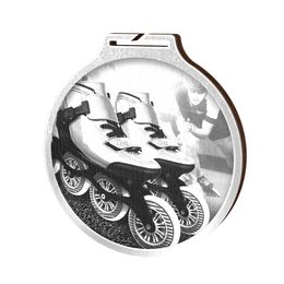 Habitat Classic Inline Skating Silver Eco Friendly Wooden Medal