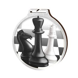 Habitat Chess Silver Eco Friendly Wooden Medal