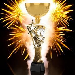 Triple Star Classic Athletics Running Gold Trophy Cup