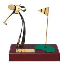 Barcelona Golf Longest Drive Handmade Metal Trophy