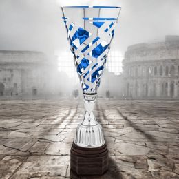 Caesar Silver Blue Trophy Cone Cup