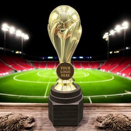 Maradona Gold Logo Insert Football Trophy