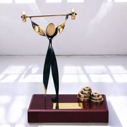 Barcelona Powerlifting Handmade Metal Trophy