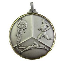 Diamond Edged Triathlon Silver Medal