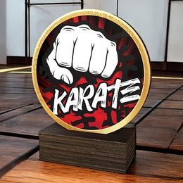 Holt Colour Karate Real Wood Trophy