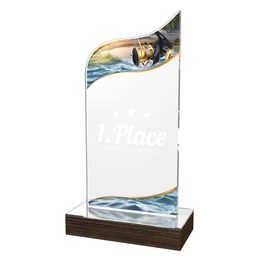 United Acrylic Wood Classic Fishing Trophy