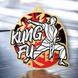 Aurum Kung Fu Stainless Steel Medal