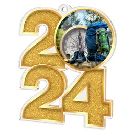 Hiking & Mountaineering Acrylic 2024 Medal