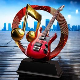 Onyx Stainless Steel Electric Guitar Trophy
