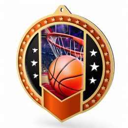 Sentinel Basketball Stainless Steel Medal