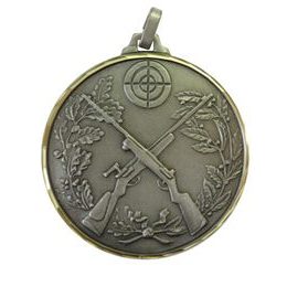 Diamond Edged Crossed Rifle Silver Medal