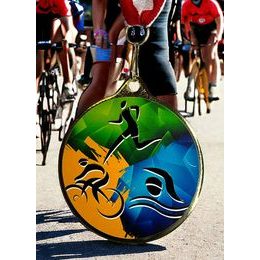 Hercules Texture Print Triathlon Medal