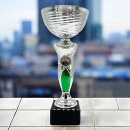 Finsbury Silver and Green Logo Insert Cup
