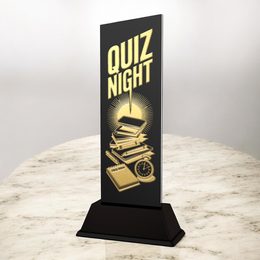Shadowline Quiz Night Metal Trophy – Stainless Steel Award