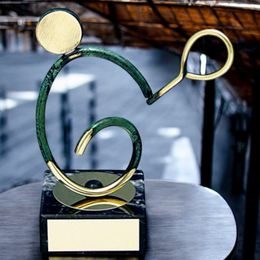 Bilbao Tennis Player Handmade Metal Trophy