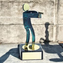 Toledo Pistol Shooting Handmade Metal Trophy