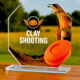 Hopper Clay Pigeon Glass Award