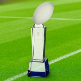 Tribute Crystal Rugby Trophy